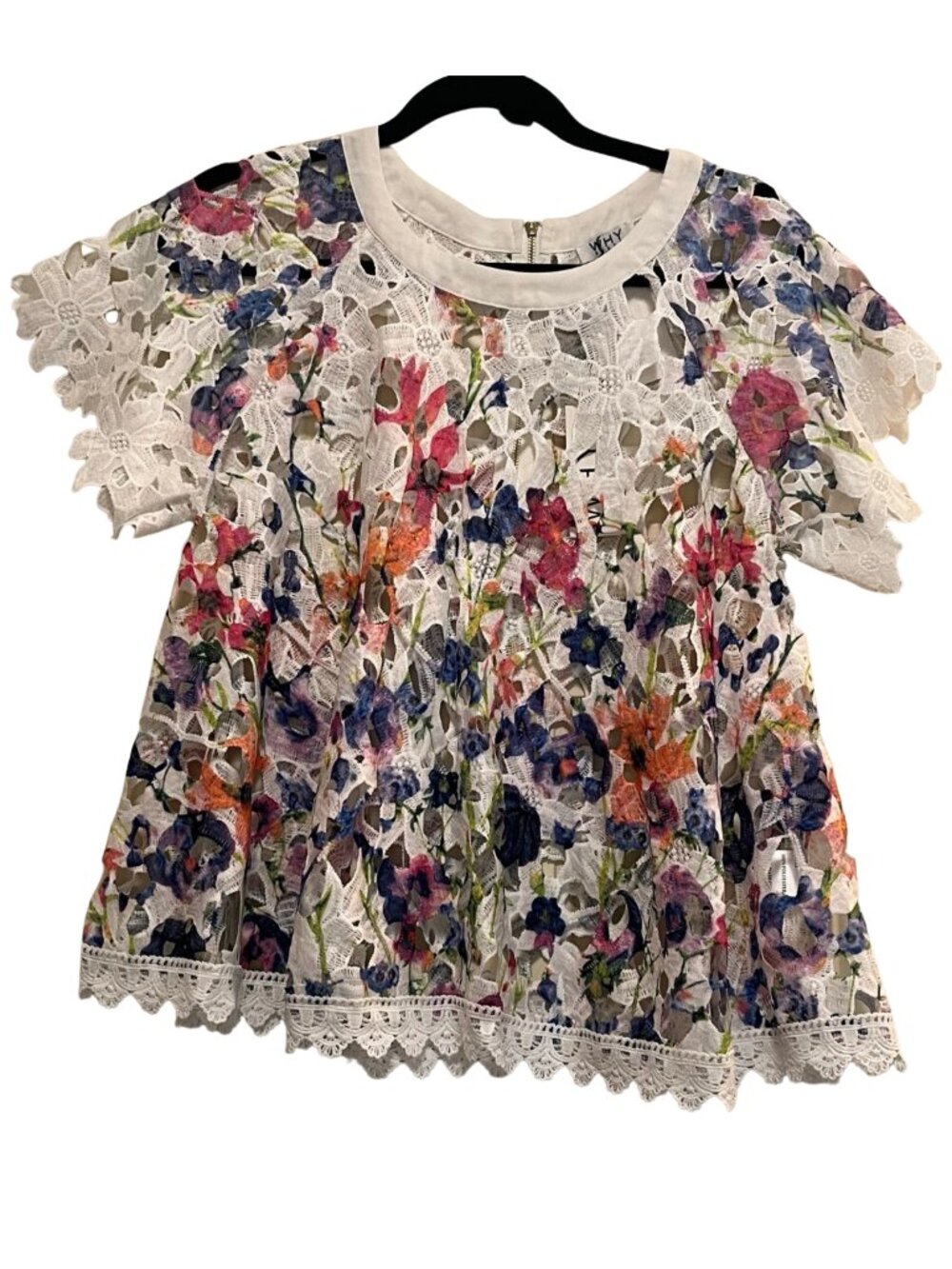 WHY Floral Lace Top